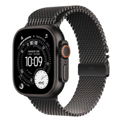 Apple Watch Ultra 3 GPS + Cellular 49mm Black Titanium Case with Black Titanium Milanese Loop