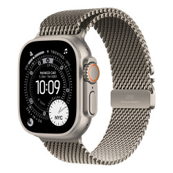 Apple Watch Ultra 3 GPS + Cellular 49mm Natural Titanium Case with Natural Titanium Milanese Loop