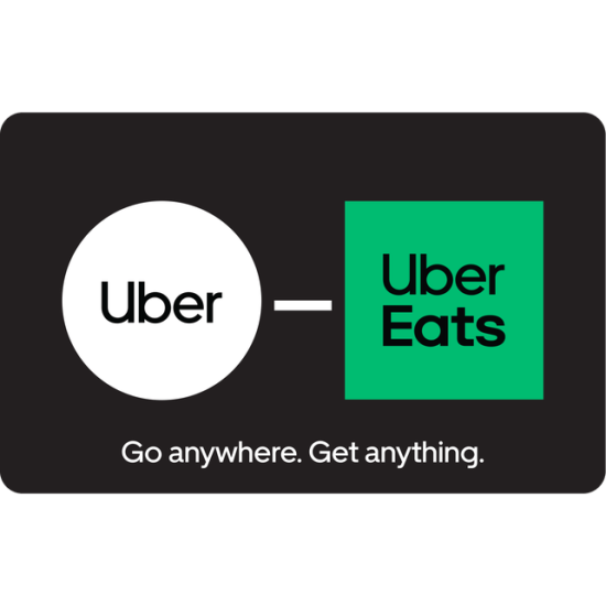 Uber & Uber Eats eGift Card - $50
