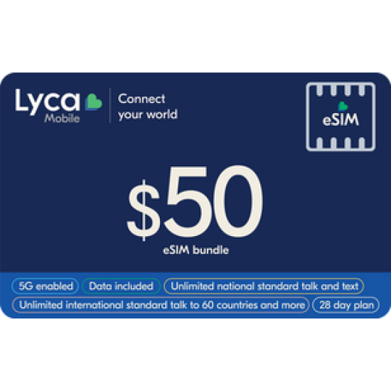 Lyca Mobile $50 eSIM