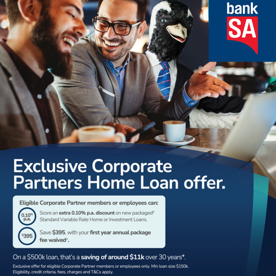 BankSA - Corporate Partner offers and benefits