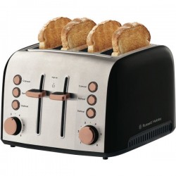 Russell Hobbs Brooklyn 4 Slice Toaster - Copper Russell Hobbs Brooklyn 4 Slice Toaster - Copper